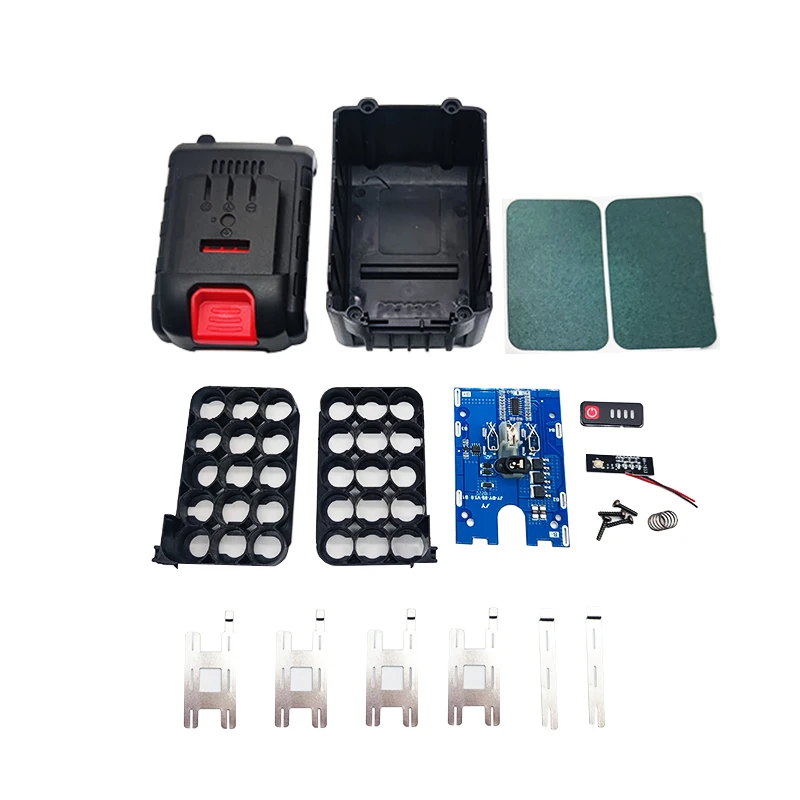 パワーツールバッテリーキット18/21 9v電池ケースホルダーbmsワイヤレス電気アングルグラインダー切断18650リチウムイオンホルダー収納ボックス