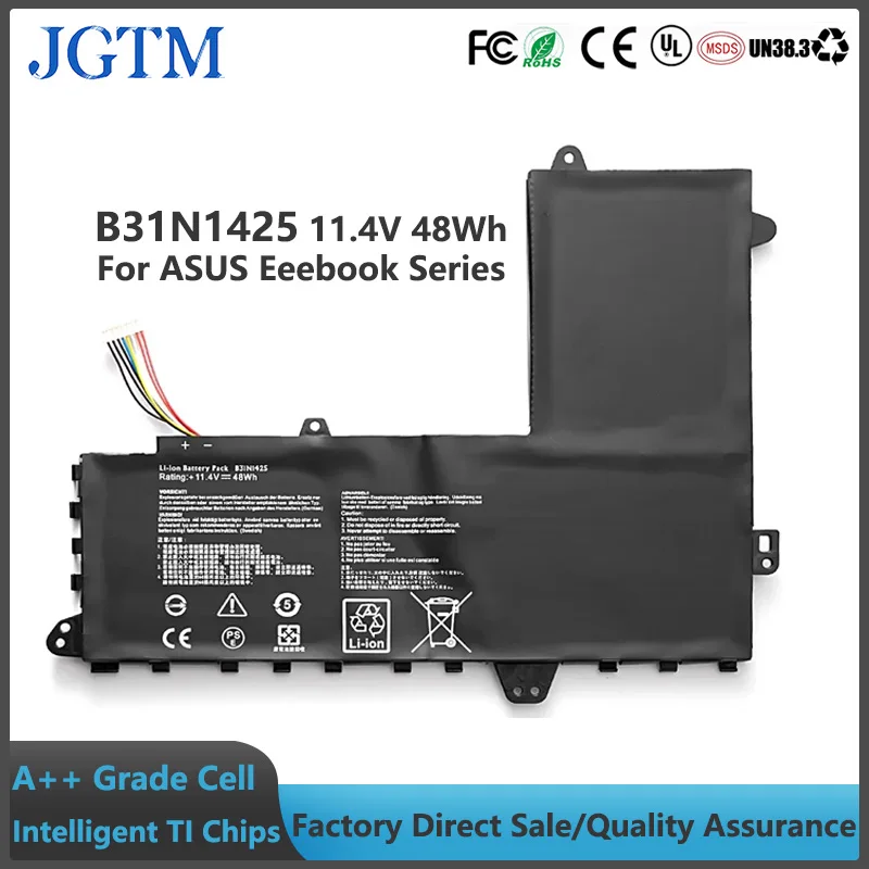 

JGTM B31N1425 11.4V 48Wh Laptop Battery for ASUS Eeebook E402MA E402M E402S WX0018H WX0001H WX0002T 0B200-01400100