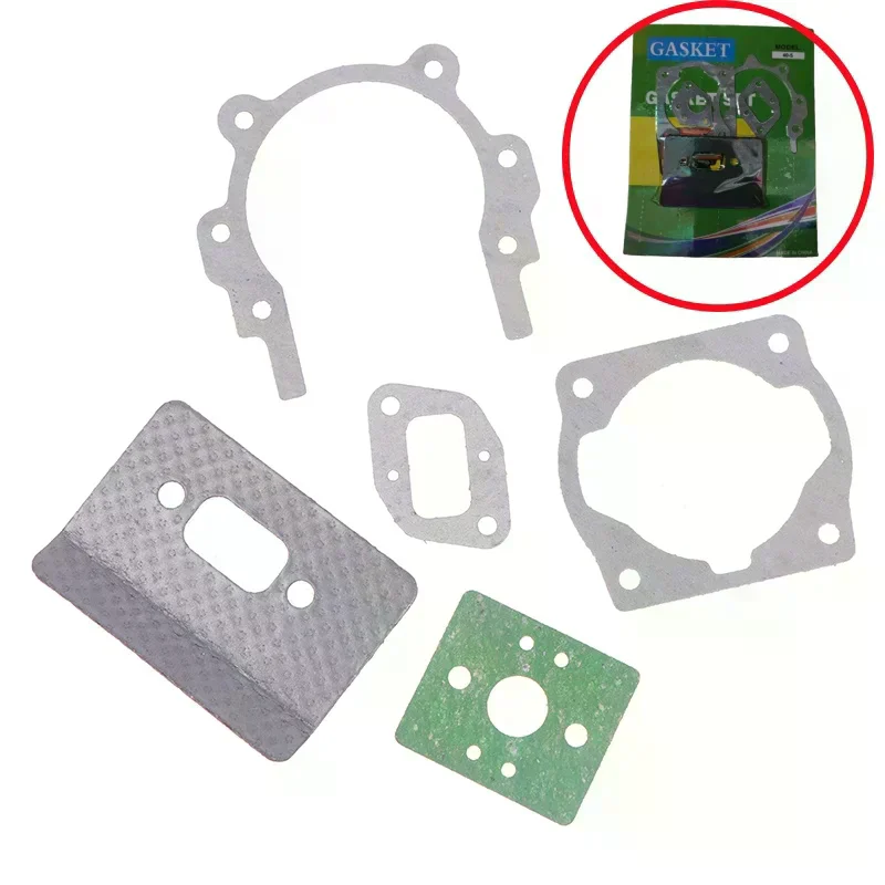 5pcs/set Box 40 5 Carburetor Pipe Muffler Engine Gasket Set Grass Trimmer Brush Cutter Diy Accessories
