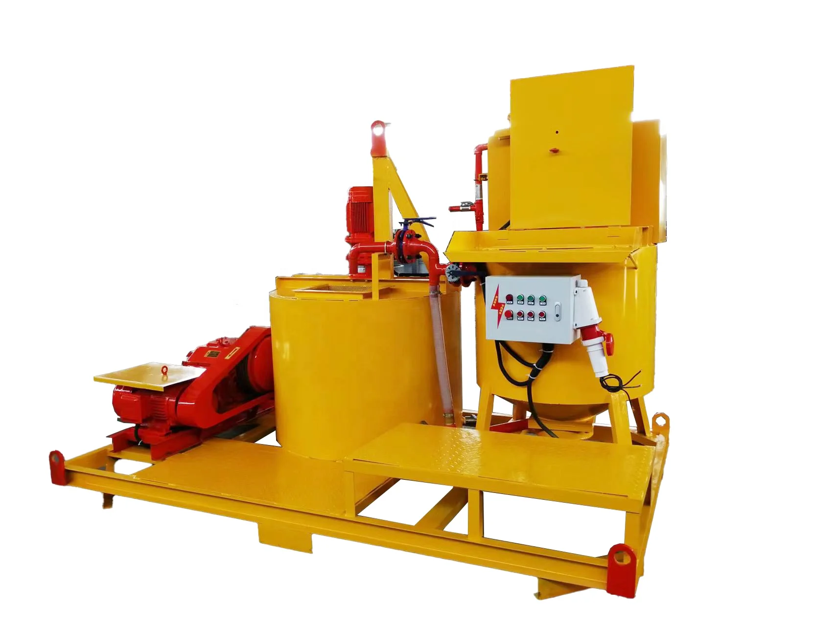 FAE GROUT STATION High-efficiency Electric Cement Mortar Mixer Jet Grouting Mixer Plant Continuous Mixing Water Pump