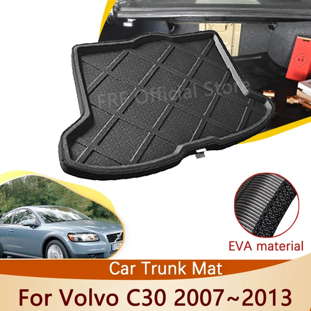 Volvo-カーフロアマット,トランク,防水,カーゴブーツ用,本革,2007 2008 2009 2010 2011 2012 - AliExpress