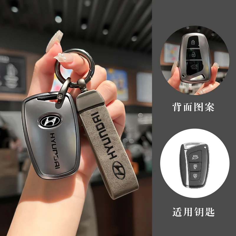 TPU Car Remote Key Case Cover Holder For Hyundai Grandeur HG Sedan Santa Fe 3DM Grand SantaFe 2018 IX45 EQUUS Azera Genesis G80