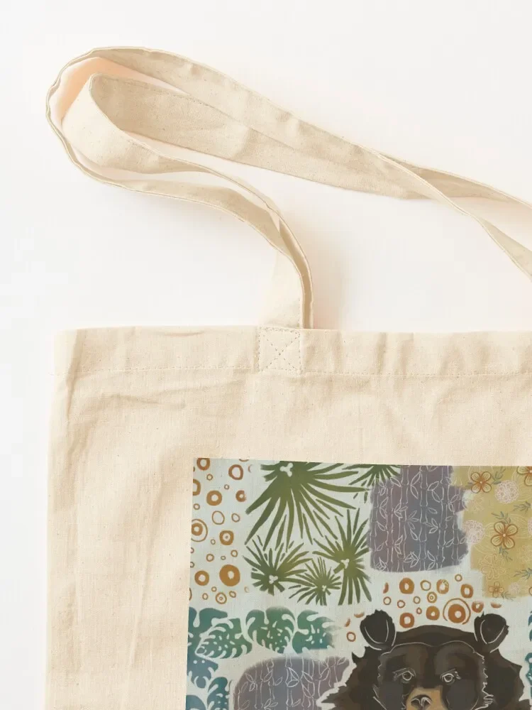 Moon Bear Tote Bag eco bag folding cloth bag woman tote women tote university