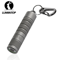 High Power EDC LED Flashlight Keychain Magnetic Tail Outdoor Lamp Titanium Camping Lantern Fishing Torch Tent Lights Silver Fox