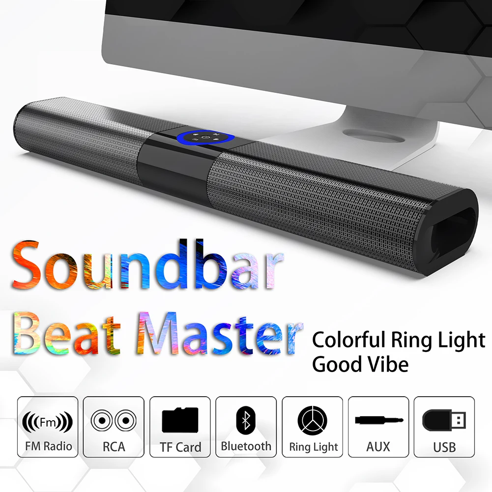 High Power Home Theater Audio System Wall Mounted Bluetooth Speaker Computer Speaker TV Sound bar Subwoofer