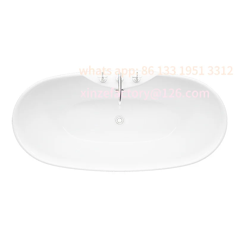 

Customizable Oval Home Hotel Spa Independent Adult Double Acrylic Bath 1.7m