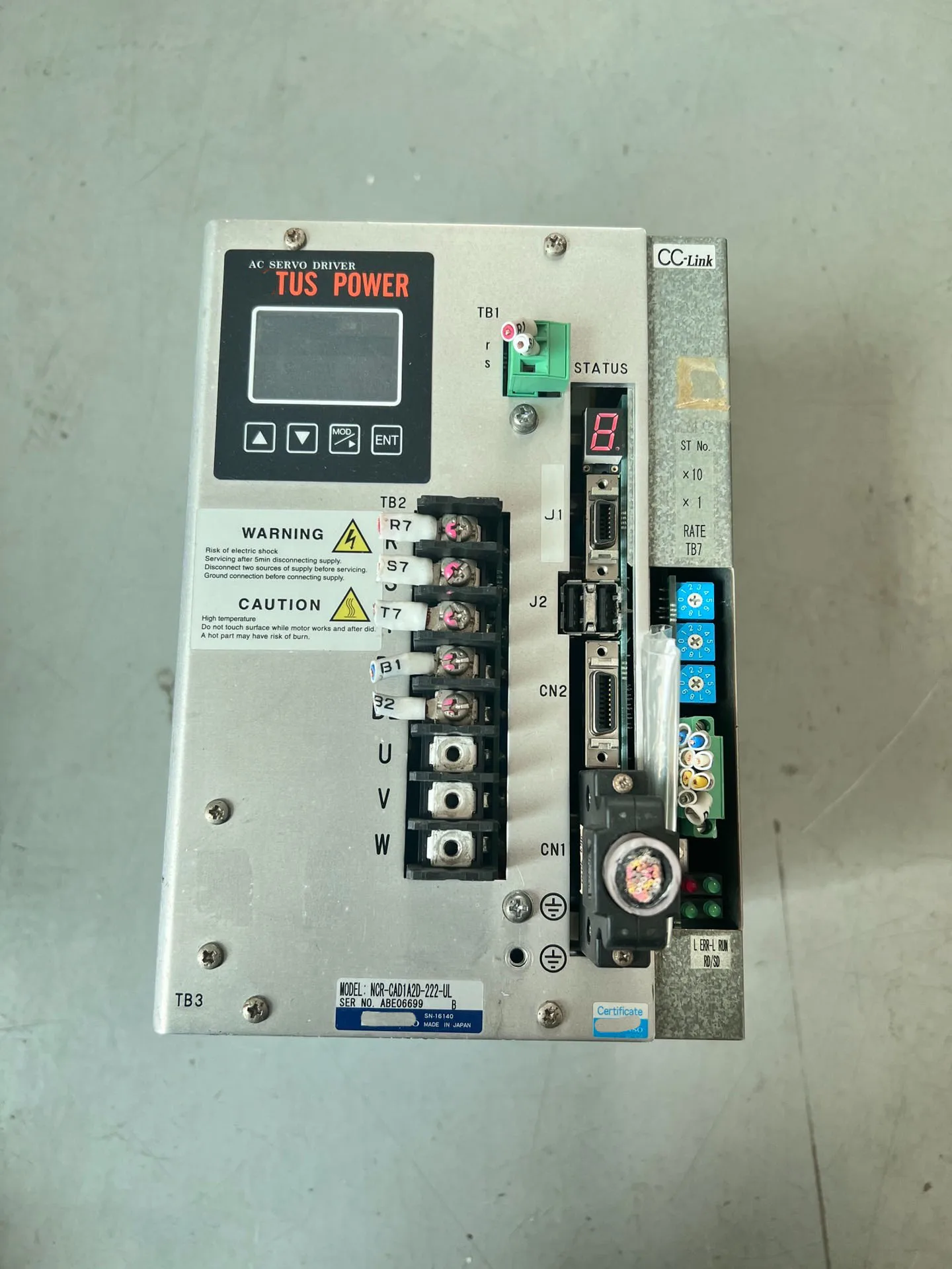 

NCR-CAD1A2D-222-UL Servo Drive for NIKKI DENSO NCR-CAD1A2D-222-UL
