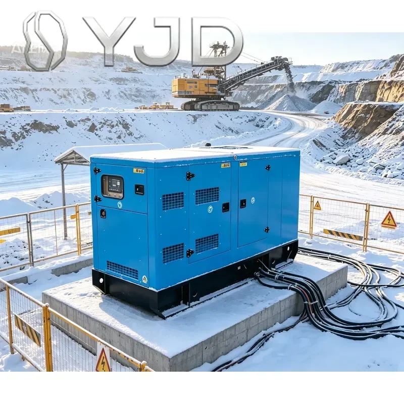 YJD Water-Cooled 350kVA Silent Open Frame Diesel Generator Set with 24V ATS for Industrial Backup Power