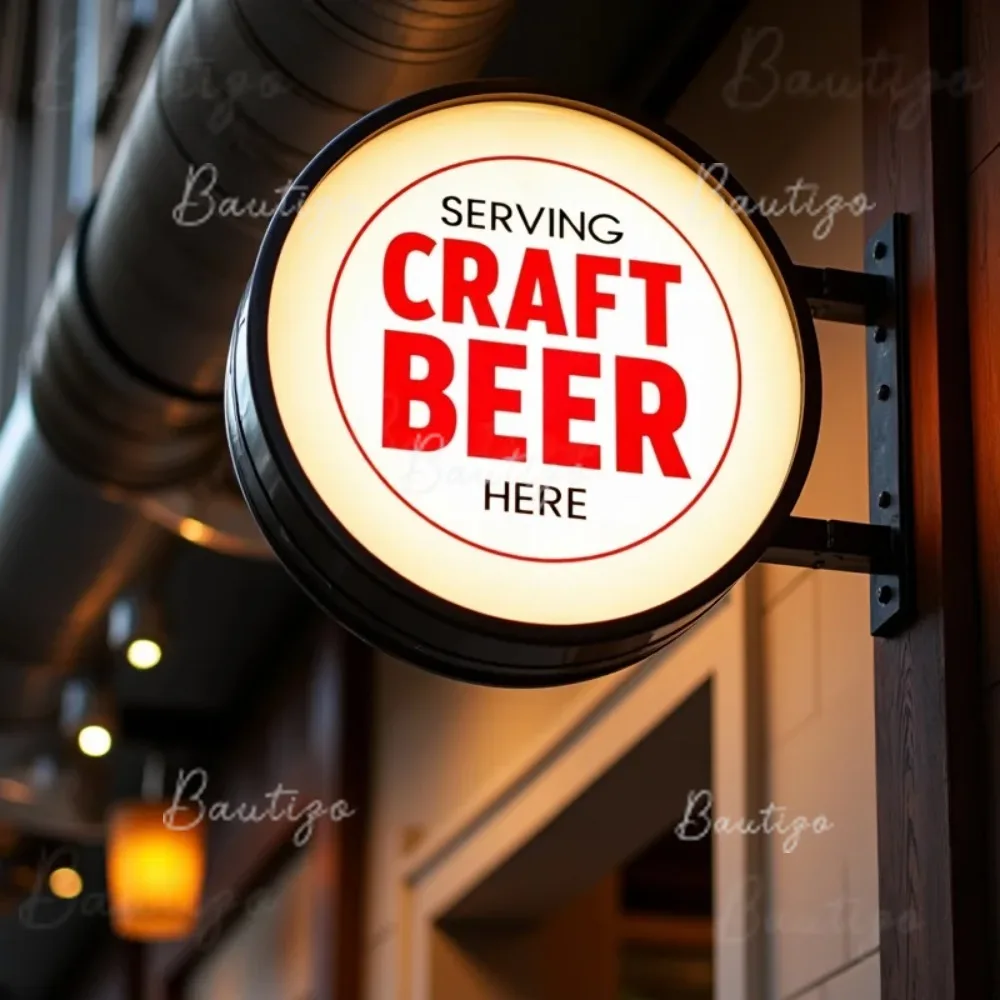 Custom Acrylic Light Box Waterproof Outdoor LED  for Business Sign  Double Sided Storefront Signage Wall Mounted