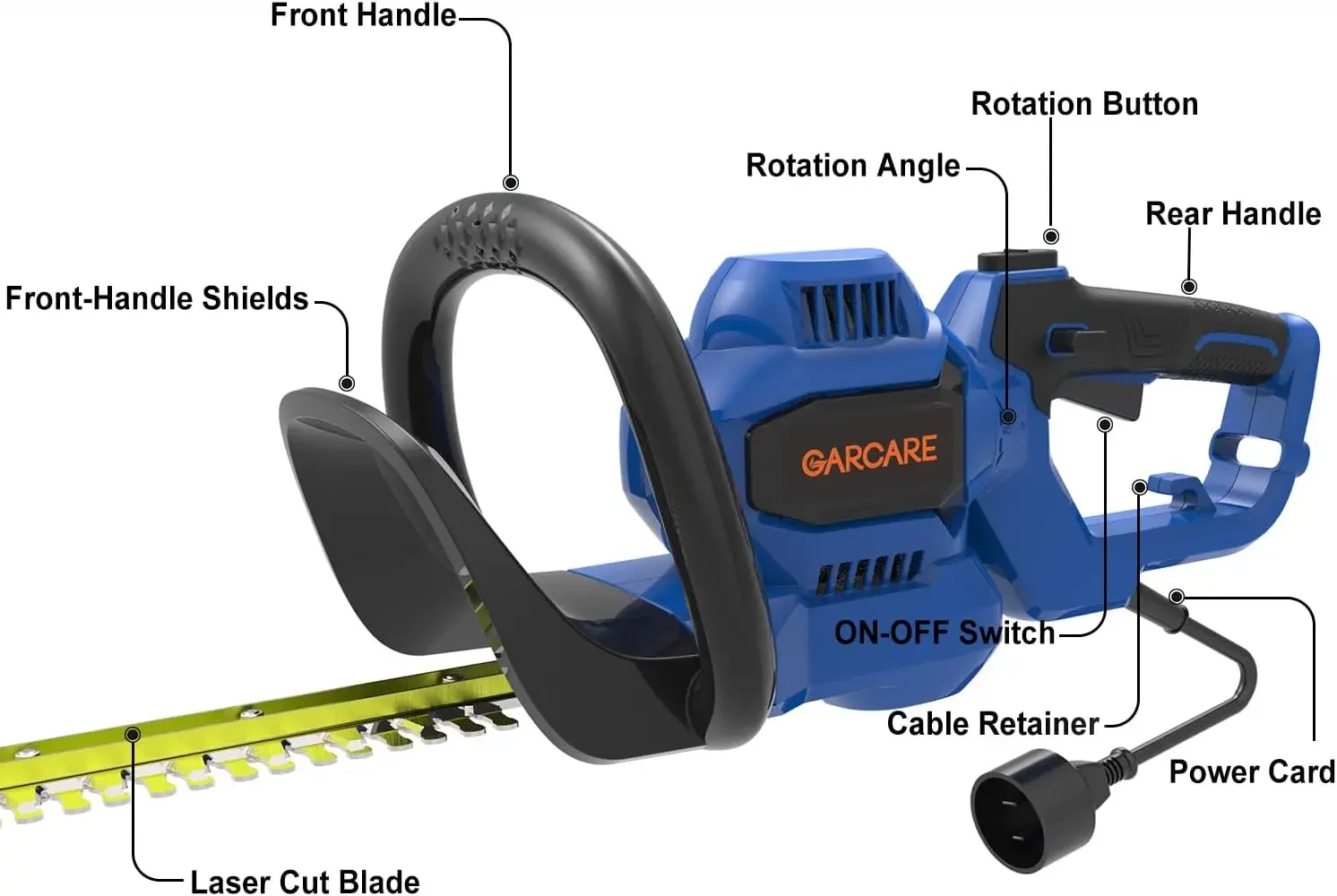 Bestselling4.5Amp Corded Electric Hedge Trimmer with 24