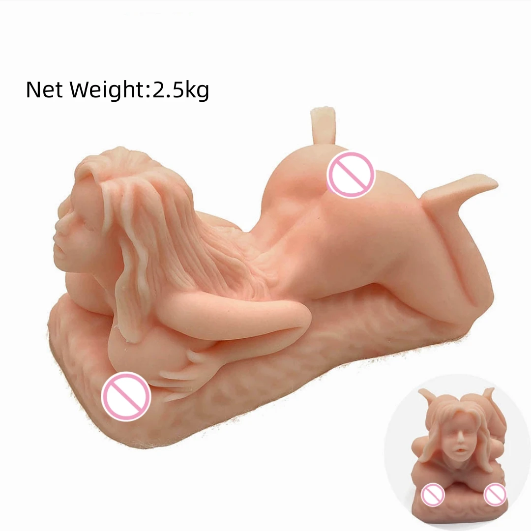 Sex Doll Male Masturbator Sex Toys 4 Men Pocket Pussy Female Torso Male Stroker Adult Male Sex Toys Solic Silicone Doll 2.5kg