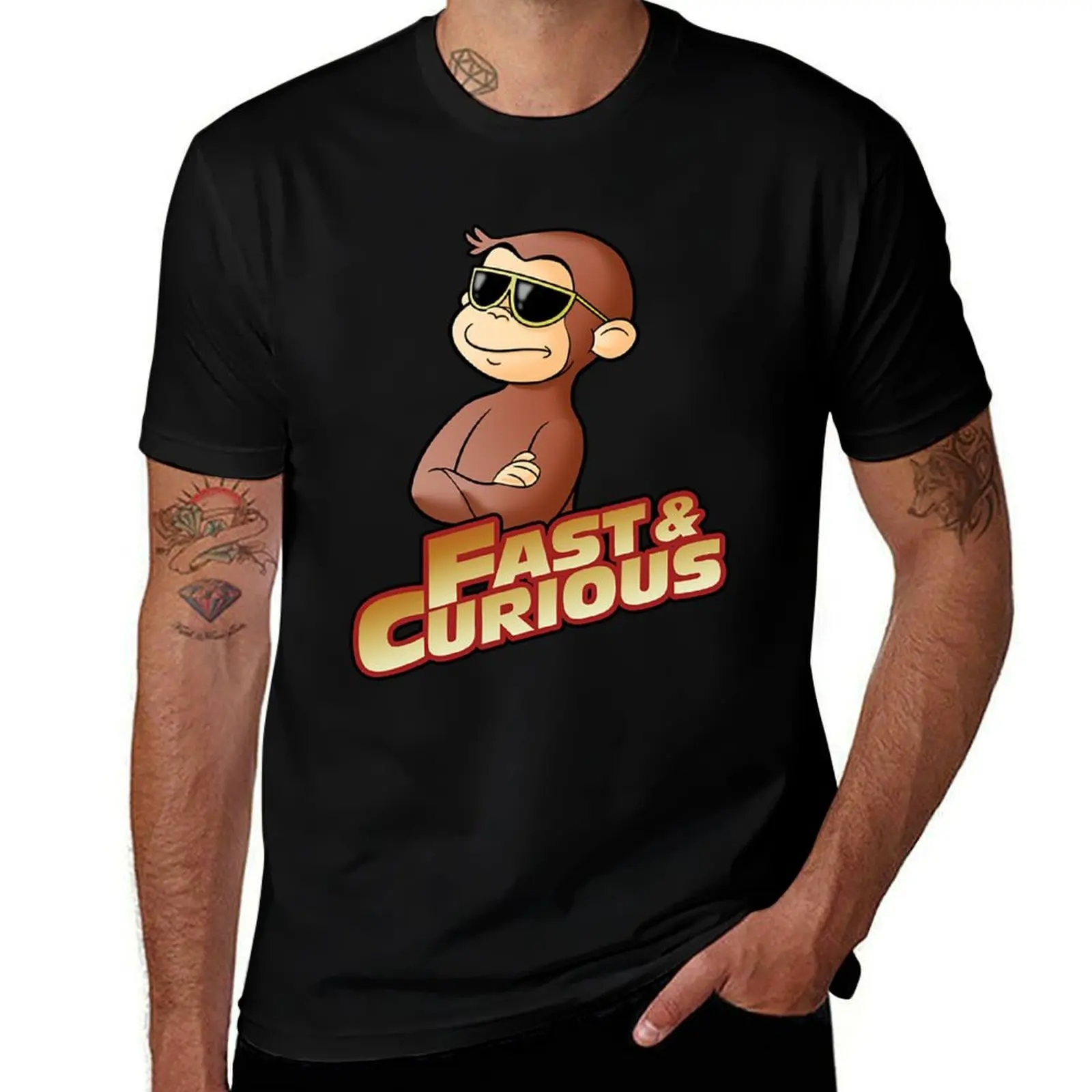 Curious George T-Shirt Casual Loose Daily Wear T-Shirt