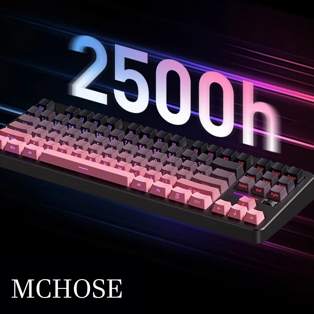 

MCHOSE G87 V2/K87S Механическая клавиатура Индивидуальная беспроводная Bluetooth Трехрежимная игровая офисная компьютерная периферия Мышь