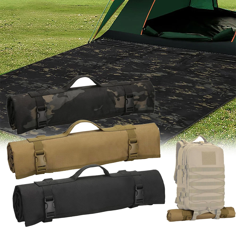 Tactical Roll Up Shooting Mat Airsoft Portable Foldable Waterproof Moisture-Proof Camping Mat for Range Rifle Hunting Paintball