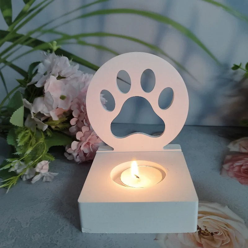Cakar anjing Plug-in Resin cetakan tetes DIY semen silikon cetakan dekorasi rumah penyimpanan