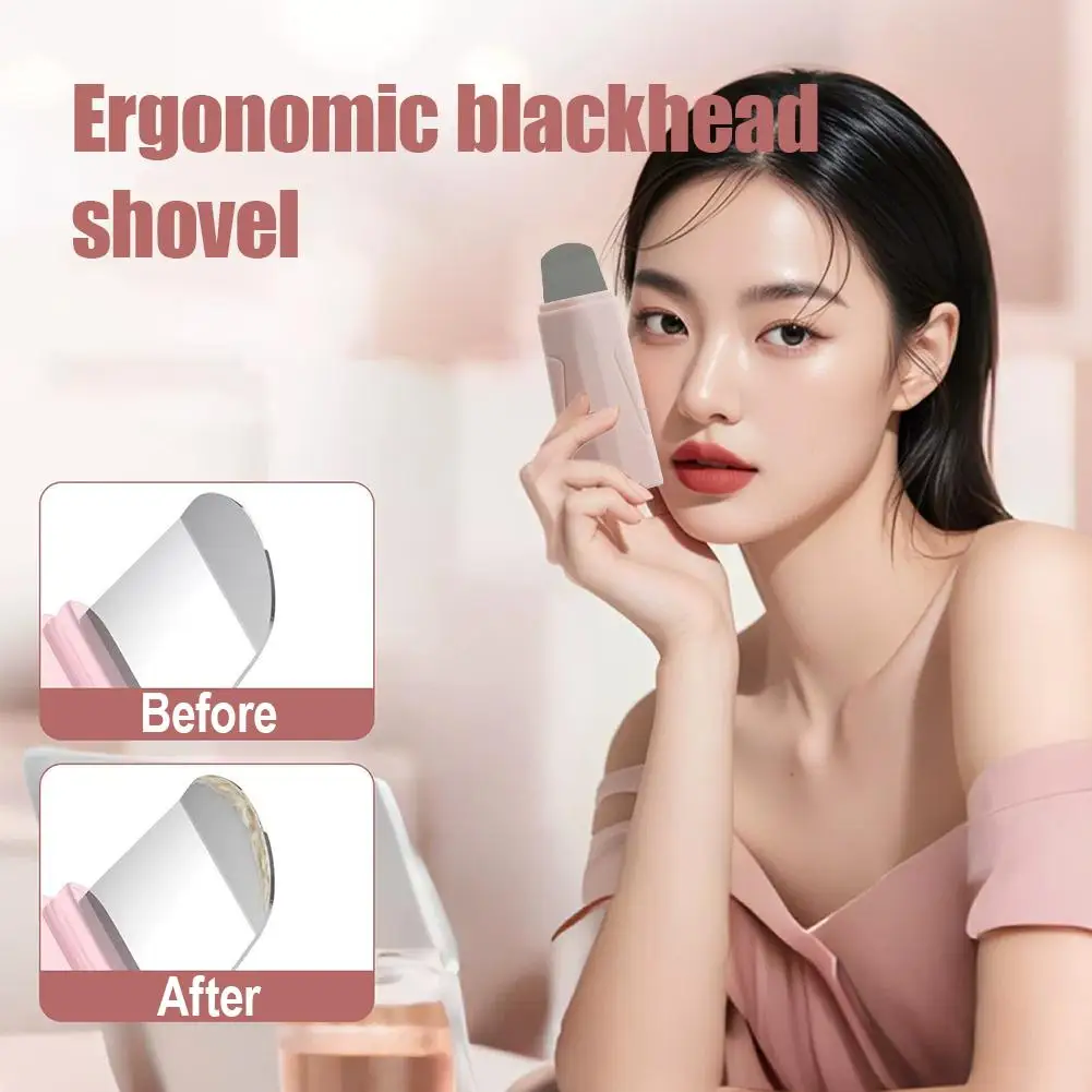 Facial Blackhead Removal Tool Deep Clean Silicone Face ﻿ Sebum Whitehead Remove Handheld Spatula Remover Acne V2Y7