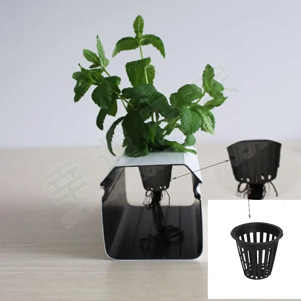 Reusable Mesh Net Cups 5 Pack Hydroponic Grow Basket with Slotted Holes for Healthy Root Development