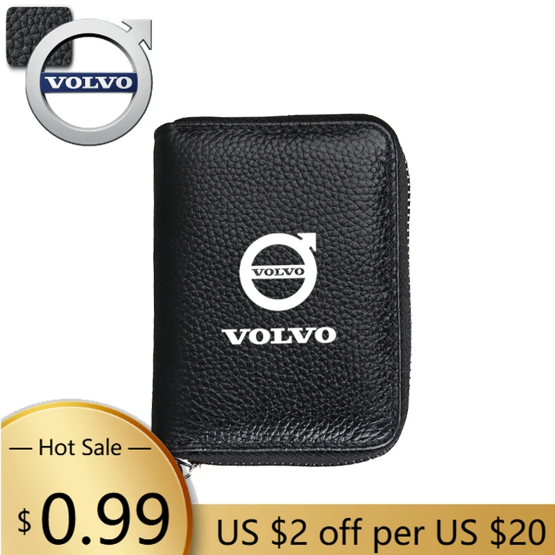 

Кошельки с логотипом автомобиля, кошелек для кредитных карт, портативная сумка для денег для Volvo Rdesign XC60 XC90 V40 V60 V50 V90 C40 XC40 V70 XC70 C30