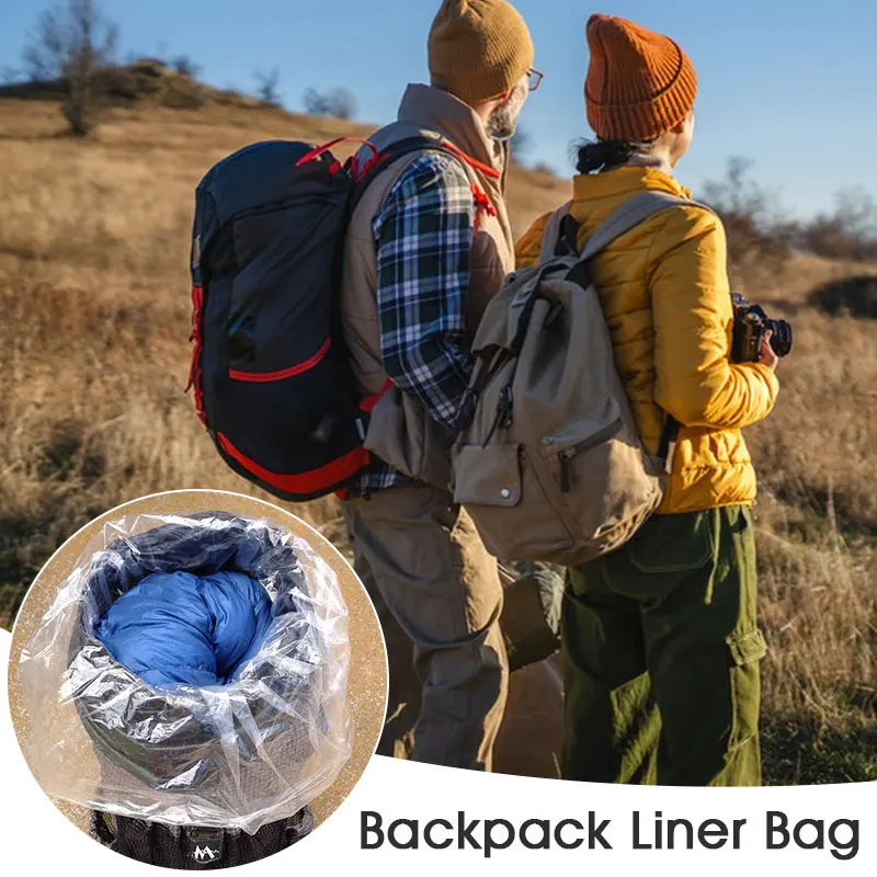 Comincia 2/5Pcs Ultralight Backpack Liner Bag Waterproof Dry Stuff Sack for Outdoor Hiking Trekking Camping Rucksack Liner Bag
