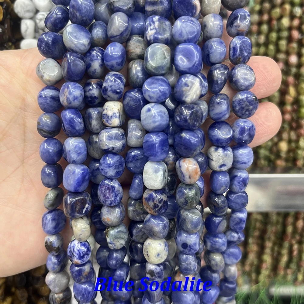 8–10 mm unregelmäßige Natursteinperlen aus Amethyst, Jade, Achat, Citrin, Amazonit, Quarz für die Schmuckherstellung, DIY-Armband, Ohrstecker – Detail 6