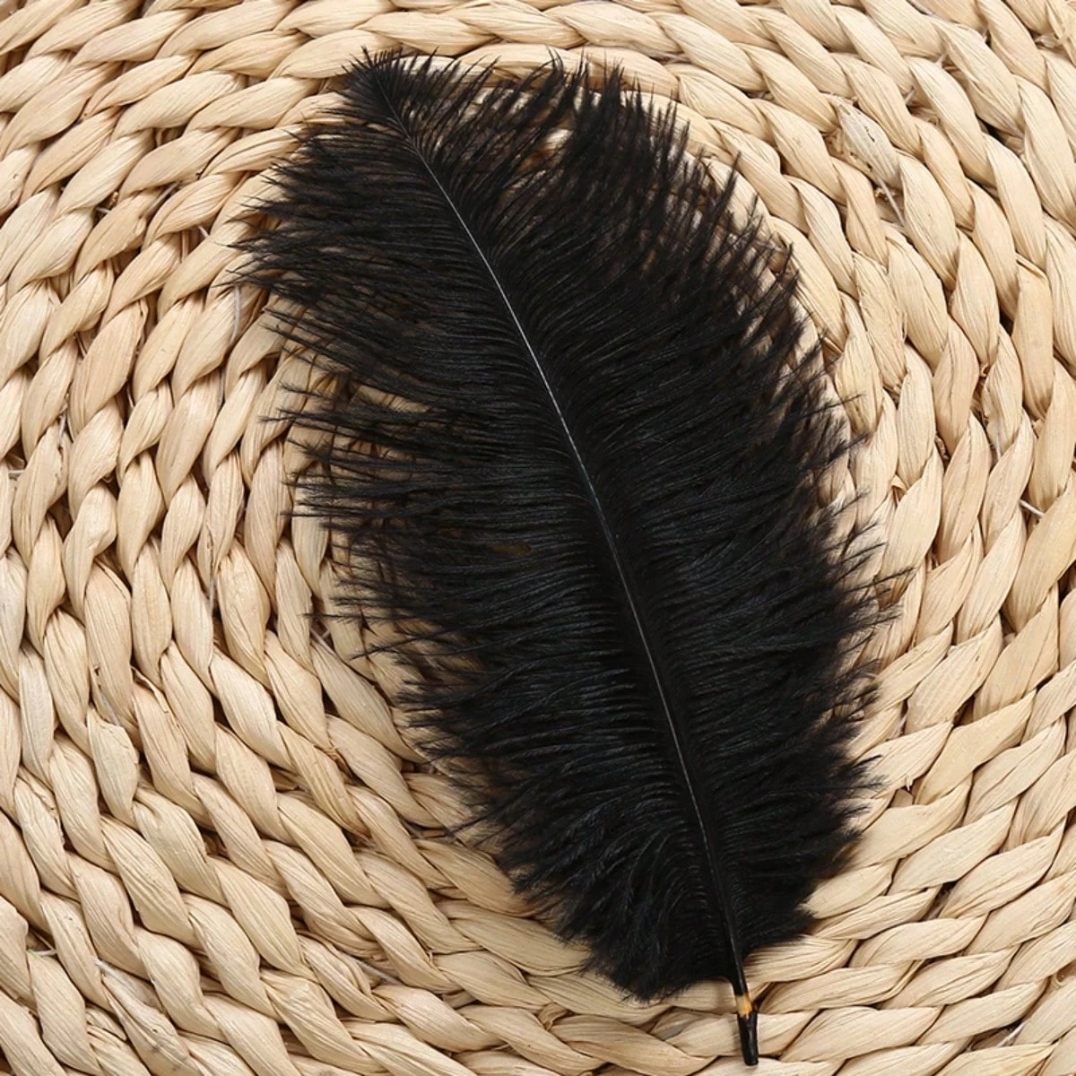 

15-20cm Black Ostrich Feather Bulk Feathers for Wedding Decorations Party Centerpieces DIY Crafts Home Decoration
