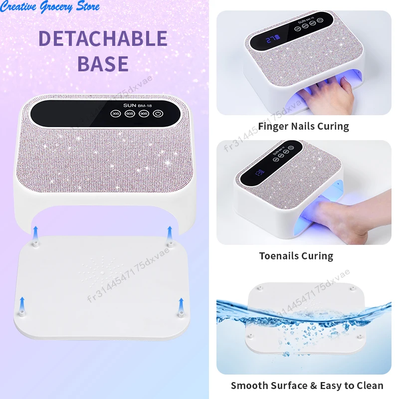 Oplaadbare UV LED-nagellamp Professionele droger Draadloze gellakdrooglamp voor manicure met ingebouwde batterij Nail Art
