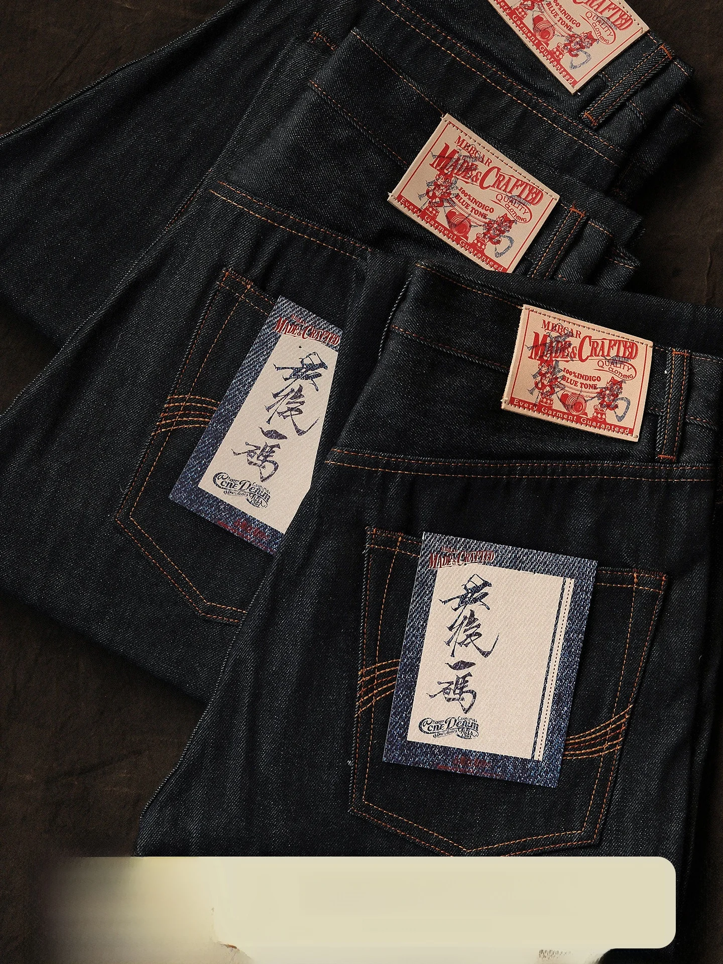 Dyed Denim Straight Leg Jeans Red Ear Cotton 00% Youth Faion Casual Wear Resistant Straight Tube Jeans for Young Men