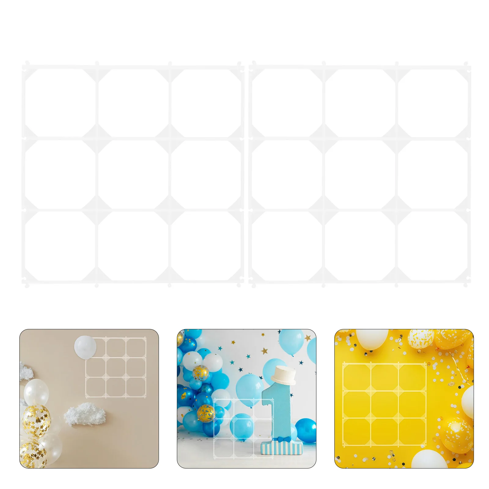 

10 Pcs Background Balloon Wall Bracket Decor Plastic Decoration Board for Weddings