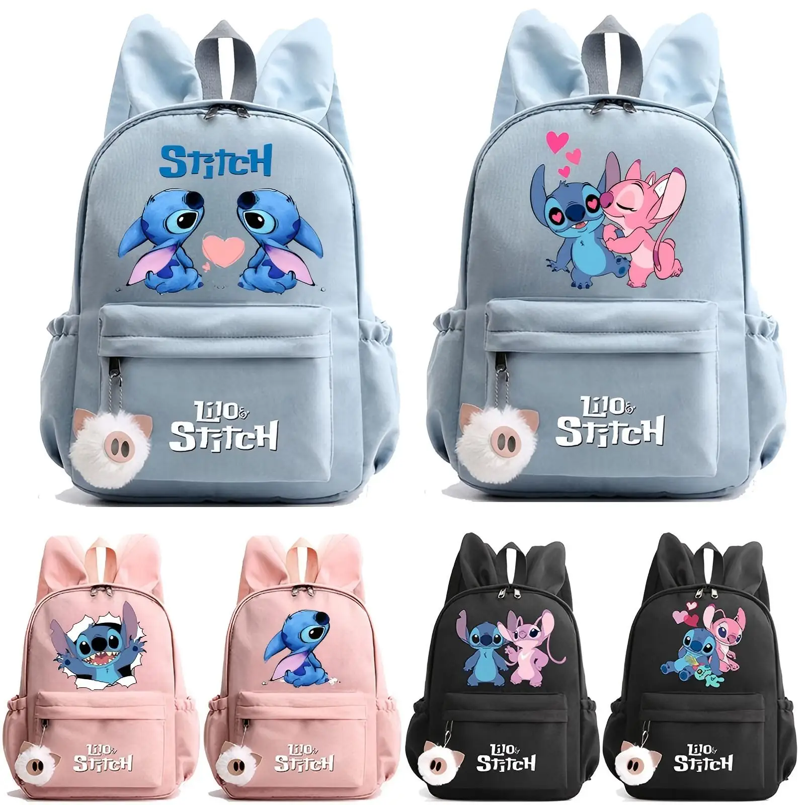 Śliczny plecak Disney Lilo Stitch dla dziewczynki Chłopiec Student Nastolatek Plecak dziecięcy Kobiety Dorywczo Torby szkolne Dzieci Prezent