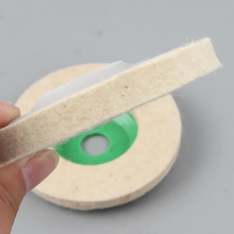 2 Buah/Set 4 Inci 100Mm Wol Roda Poles Bantalan Buffing Sudut Penggiling Merasa Pengamplasan Disk untuk Logam Marmer Kaca Keramik