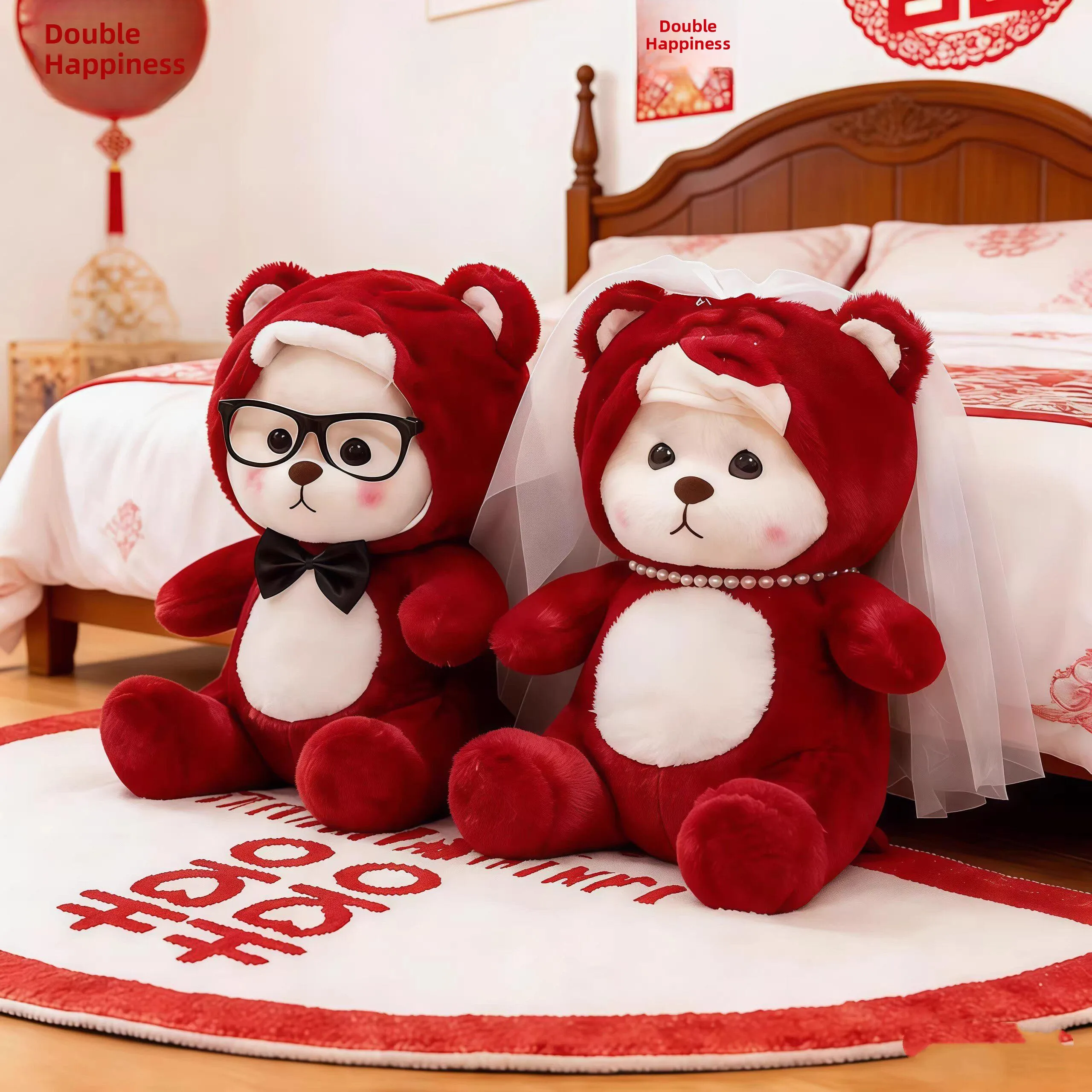 wedding-celebration-gift-bedding-dolls-couple-new-home-pillow-toys-cute-plush-material-cartoon-style-high-end-bedroom-decor