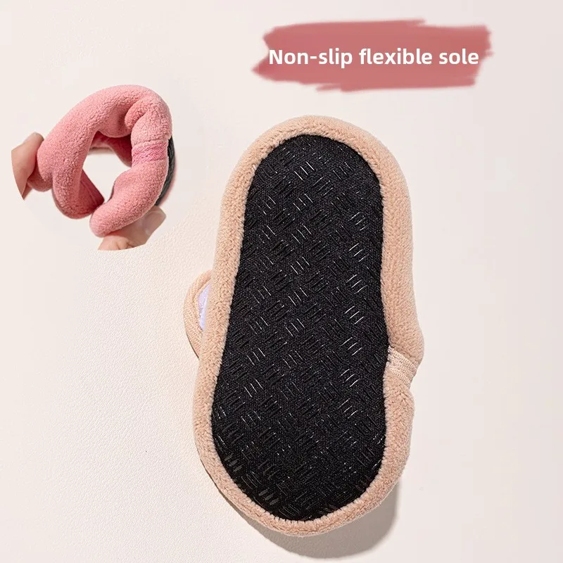 2026 Toddler Walking Shoes Warm Soft Baby Booties Infant Boys Girls Non-slip Floor Socks Baby Velcro Shoes Winter 0-3T view 4