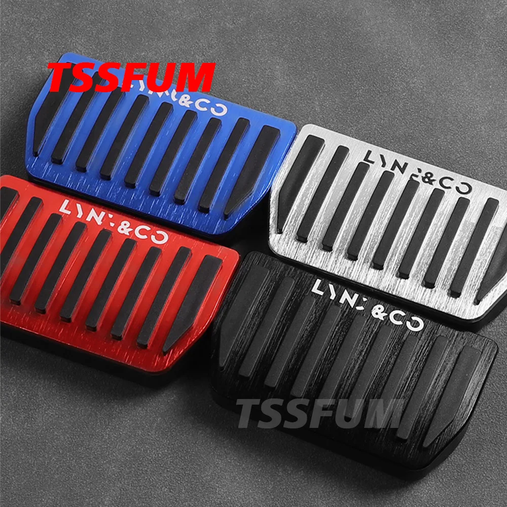 Non-slip Aluminum Alloy Throttle Brake Pedal Cover For Lynk & Co 01 02 03 05 06 08 EM-P Brake Accelerator Pedal Car Accessories