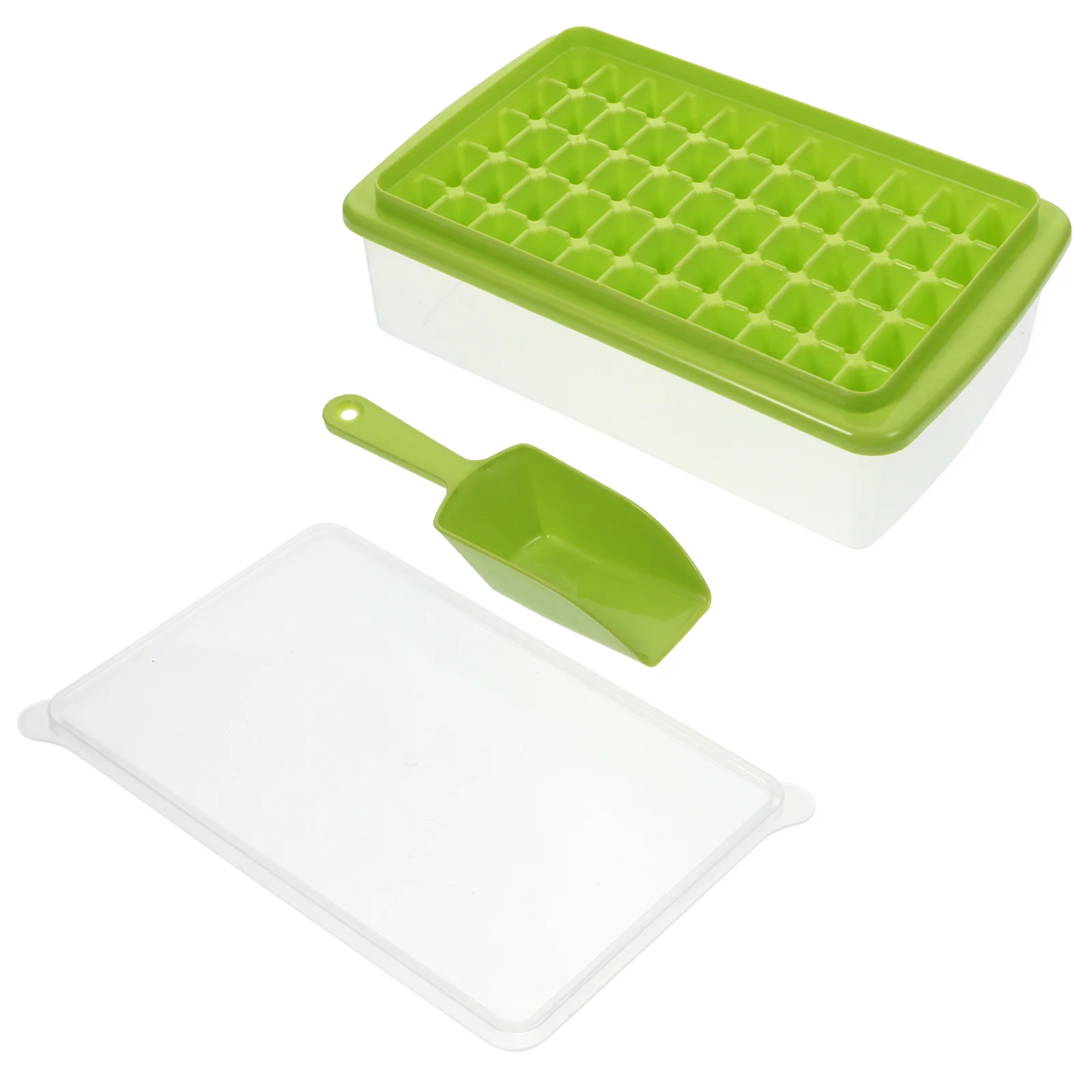 

1Set Ice Cube Molds High Quality PP Plastic 55 Cubes Per Mold Time Saving Practical DIY Chocolates Desserts Beverages