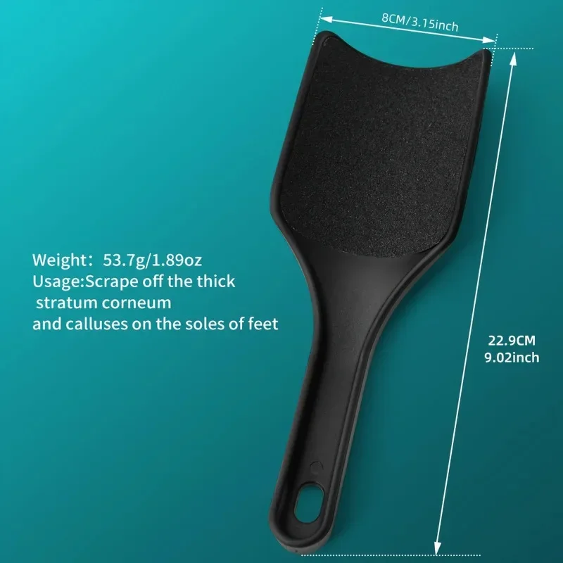 Dwustronna profesjonalna zakrzywiona deska do peelingu stóp, narzędzie do usuwania martwego naskórka, skrobak do stóp, domowa plastikowa szczotka do stóp, pielęgnacja stóp.
