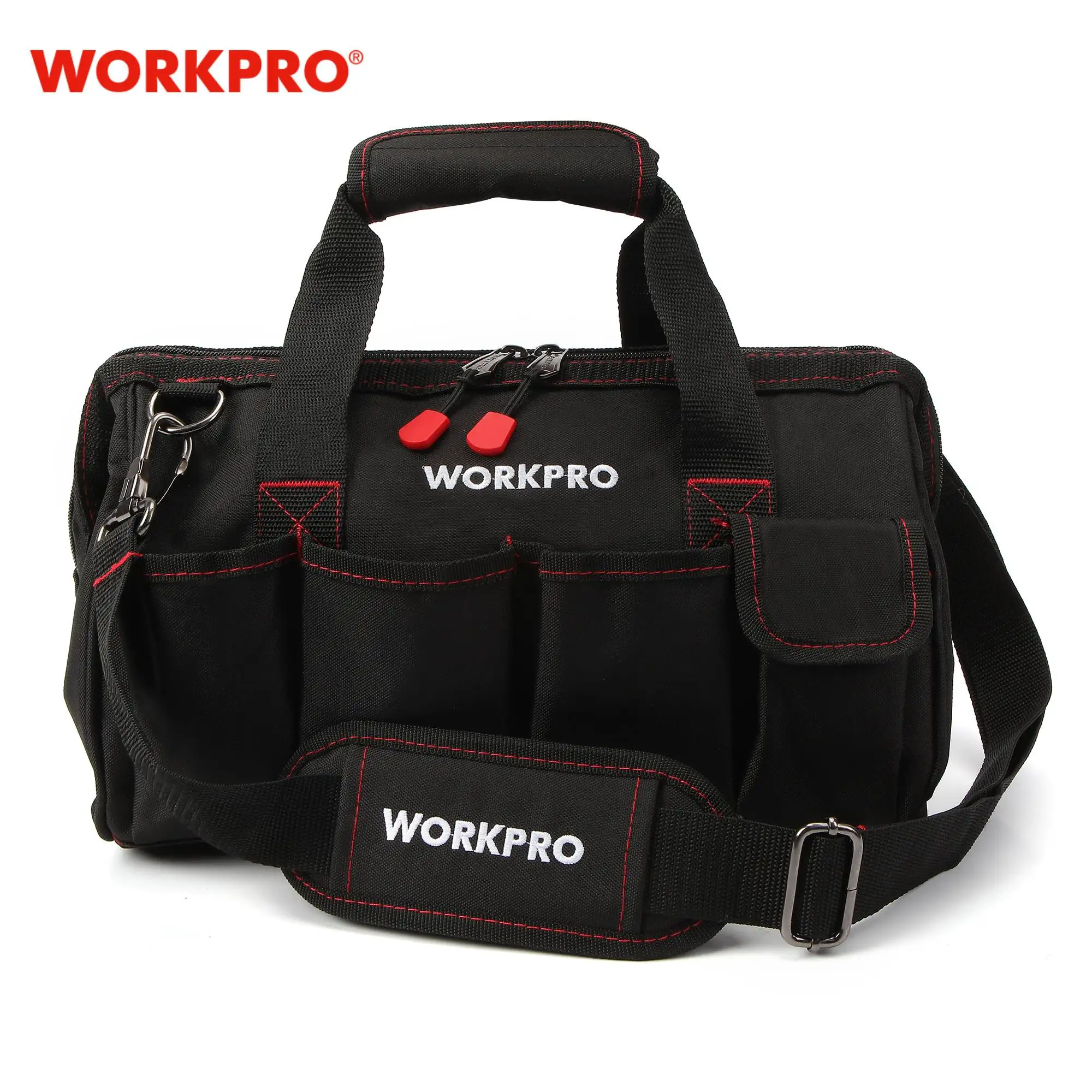 WORKPRO-Ferramenta Multifuncional Bag para Pesca, Tool Kits, Embalagem Sacos, Organizador De Armazenamento, Travel Bag, Valuemax, 14 ", 13"