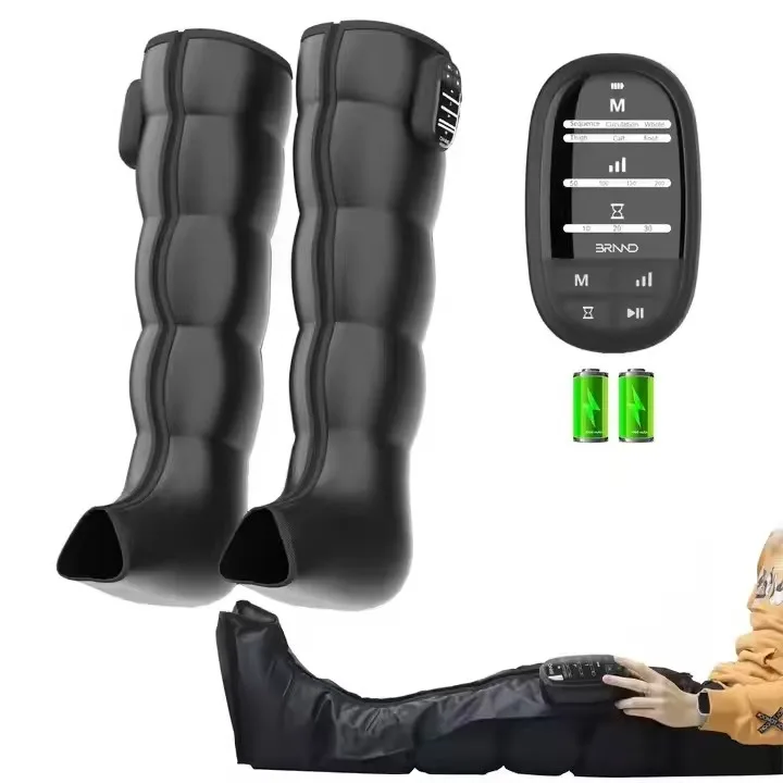 Latest Leg Massager with Battery Rechargeable Digital Air Compression Leg Recovery System Sports Heated Recovery Massage Boots