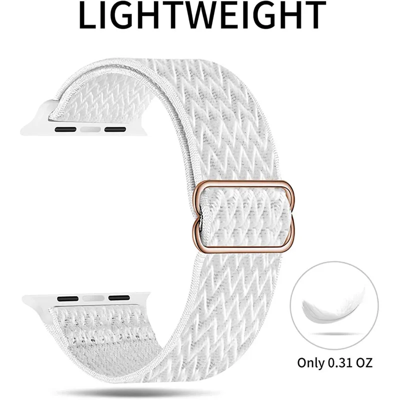 Nylon Loop Strap For Iwatch 7 Series ultra 8 Iwo 13 Pro W26 DT100 S7 Pro T500 W27 HW22 Apple wacth 6 SE 49 45 44 42 41 40 38 mm