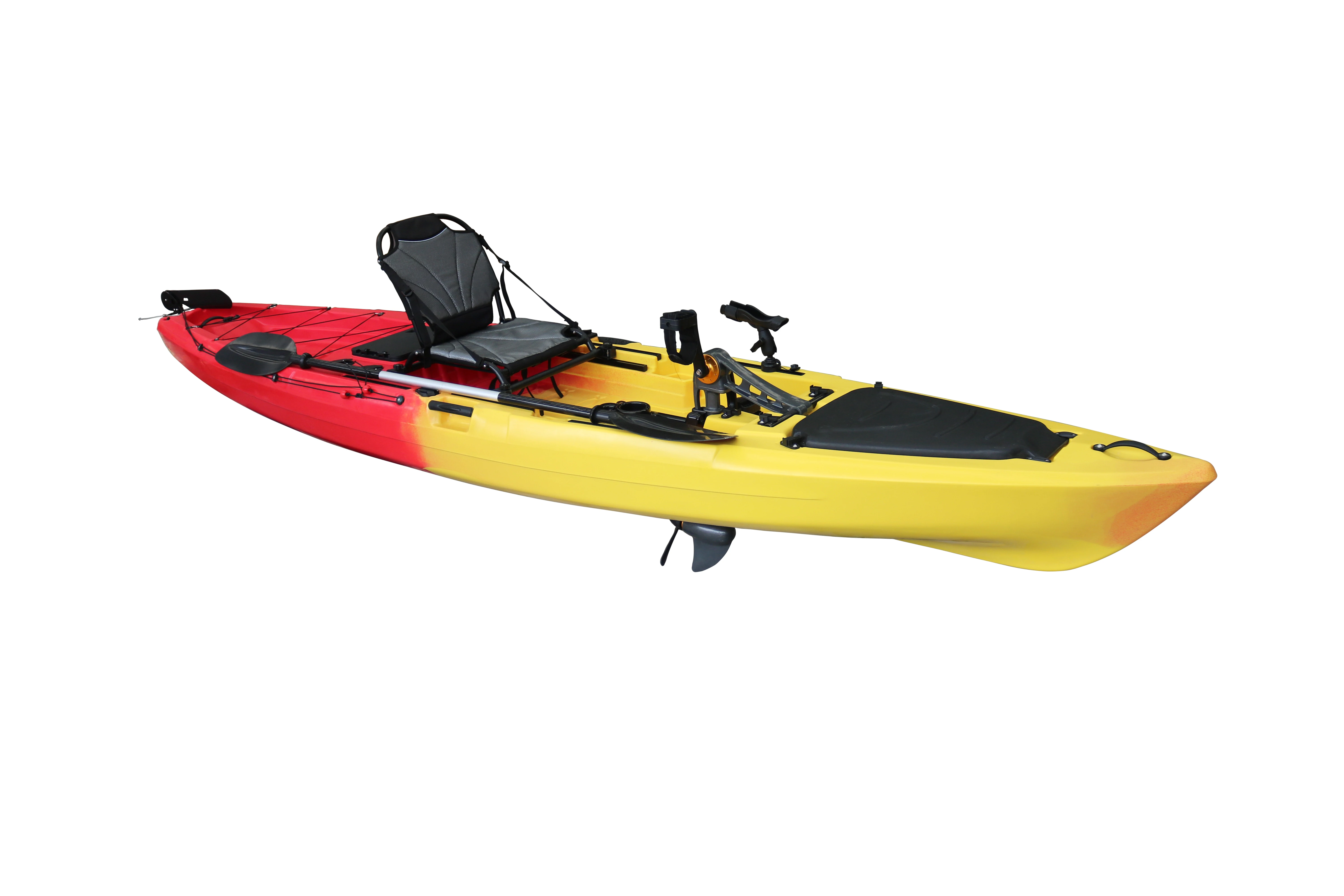 13.5ft Sit on Top Fishing  Kayak with Paddle and Propeller Pedal System