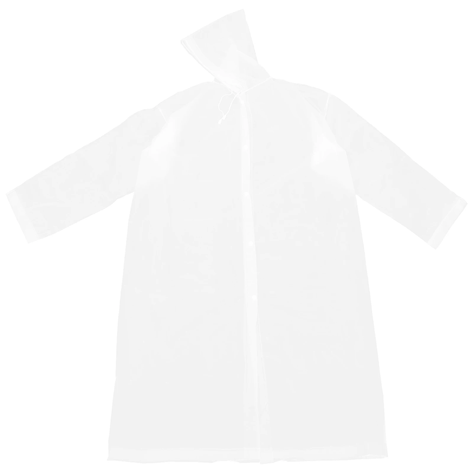

1Pcs Adult Transparent Matte Raincoat Premium Waterproof Lightweight Hooded Rain Poncho Outdoor Activities Adult Raincoat