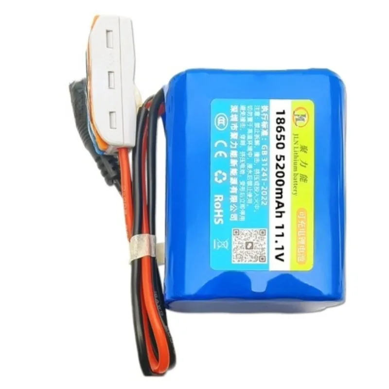 18650-3S2P 11.1V 6800mAh Lithium Battery Pack for Solar Street Lights Beauty Device Inflator Pump Rechargeable Batteries