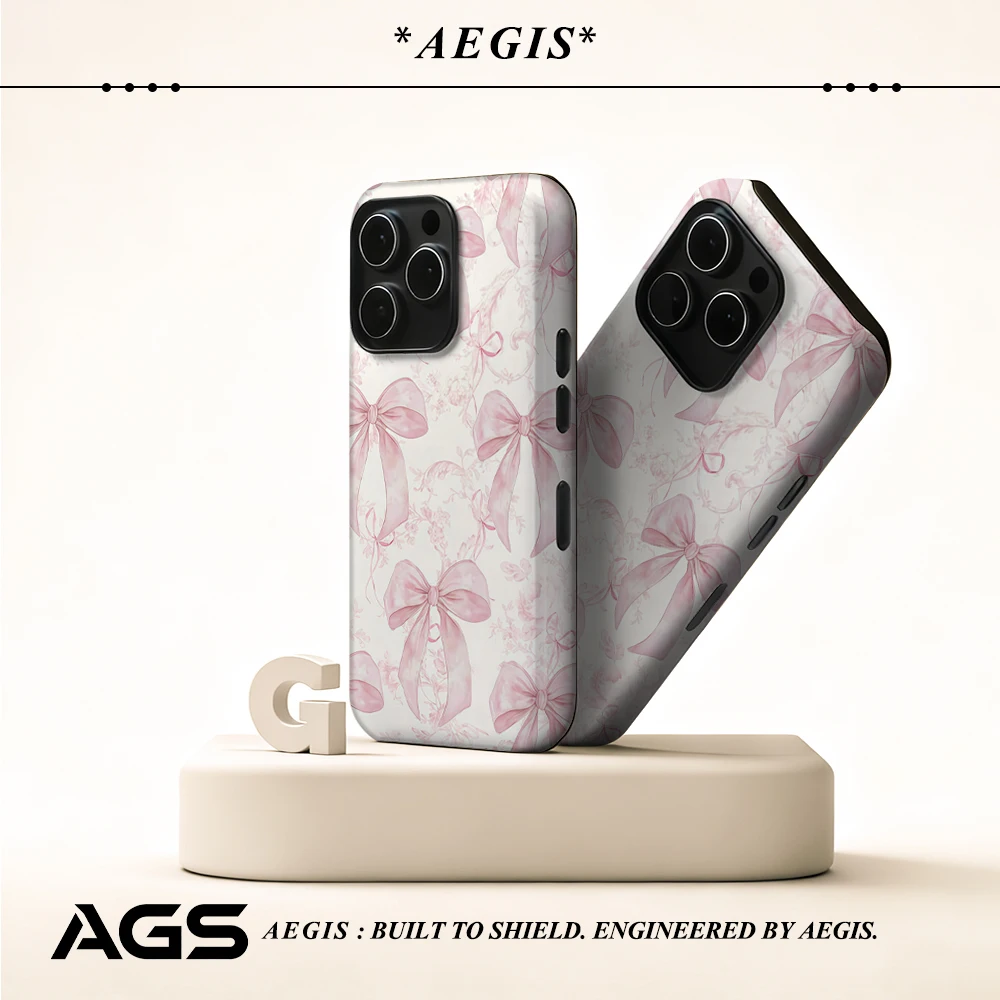 Weiche rosa Schleife Handyhülle für magnetische Handyhülle für IPhone 17 16 15 14 13 Pro Max Plus Single Double-Layer Tough Case