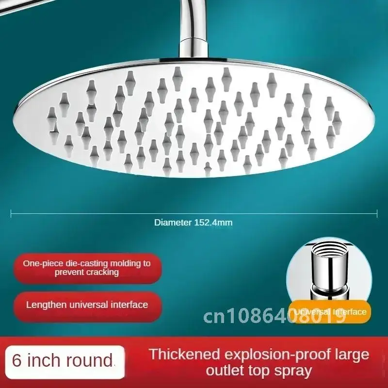 High Quality 10/8/6 Inch Stainless Steel Ultra-Thin Waterfall Shower Heads Rainfall Shower Head Rain Square Round 2023 New