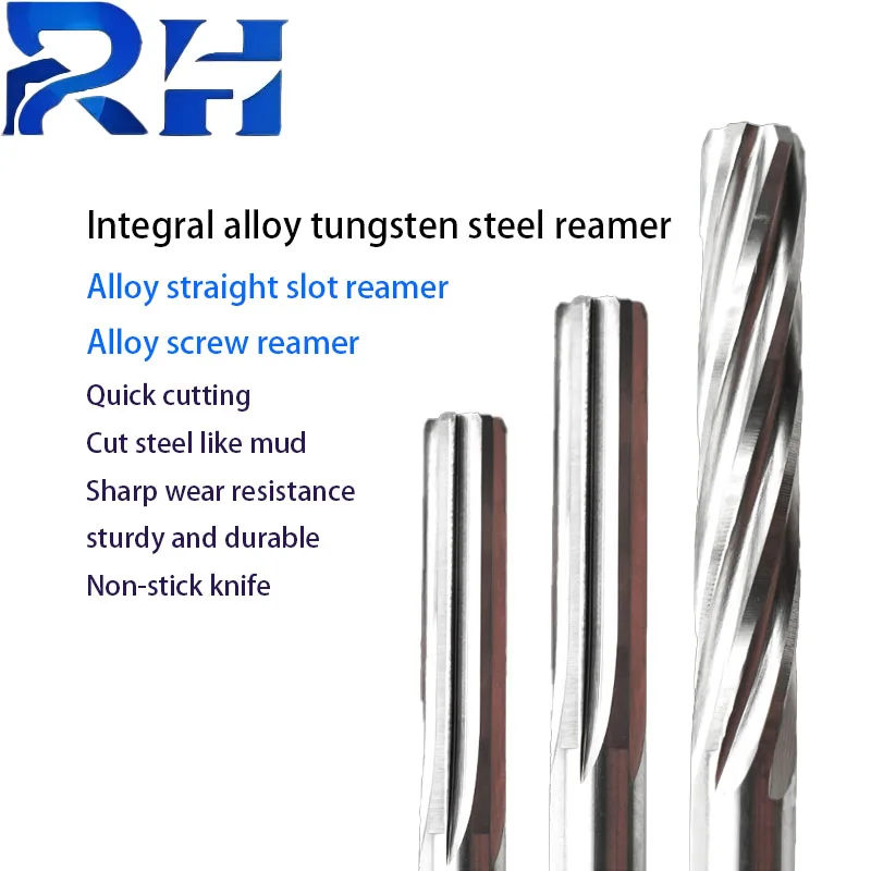 

Спиральная развертка H7 с сверхтвердым покрытием, развертка из вольфрамовой стали для развертки из цементированного карбида, развертка из твердого сплава из вольфрамовой стали