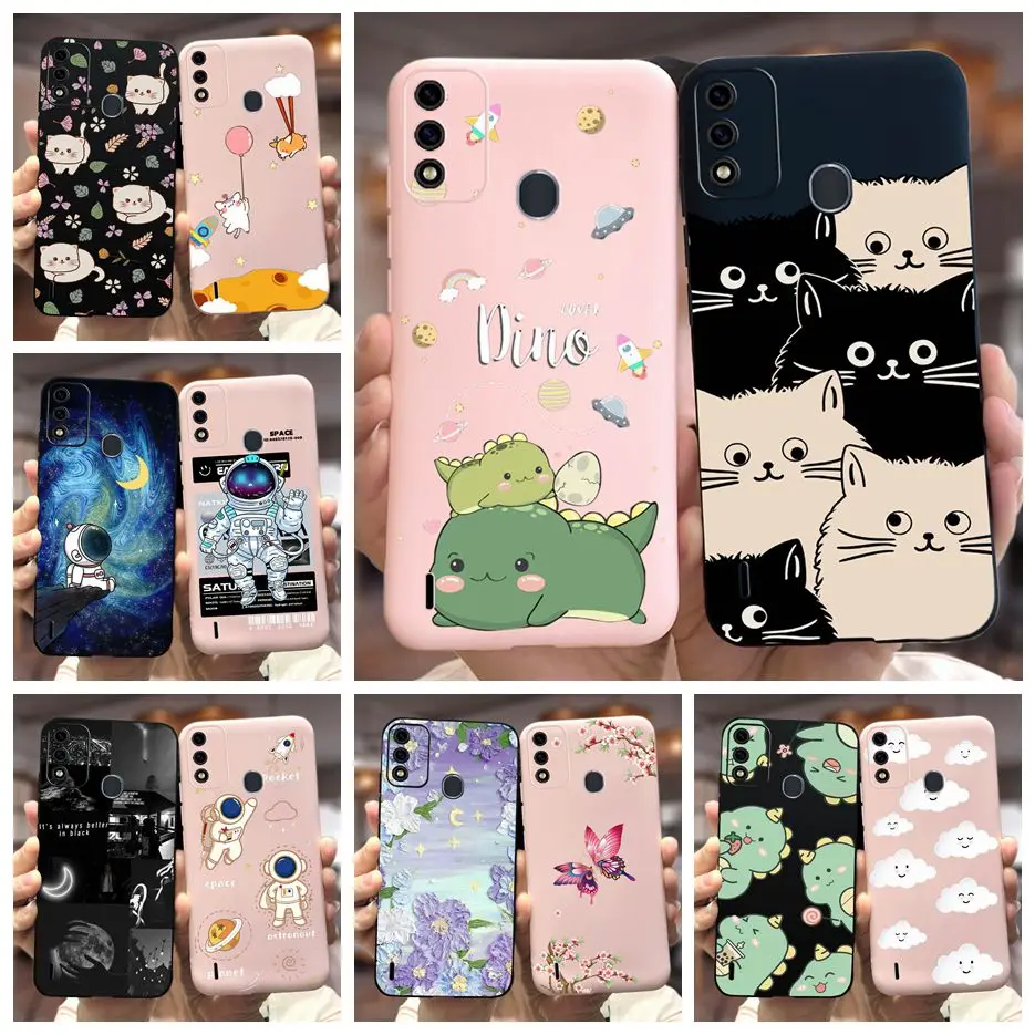 For Itel A48 Case Cute Cartoon Cover Soft Silicone Shockproof Phone Case For Itel A48 A 48 ItelA48 Back Cover 6.1'' Fundas Coque