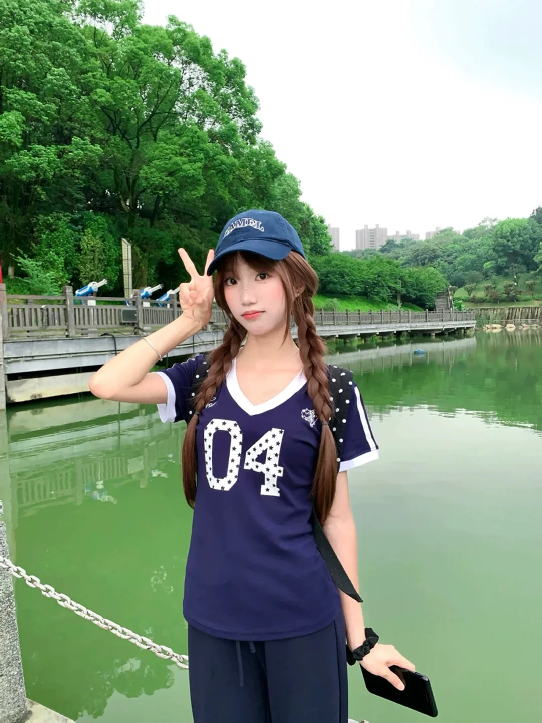 American Retro Sport Style Women's Slim Fit Short Sleeve V-Neck T-Shirt Summer Breathable High Waist Color Block Top