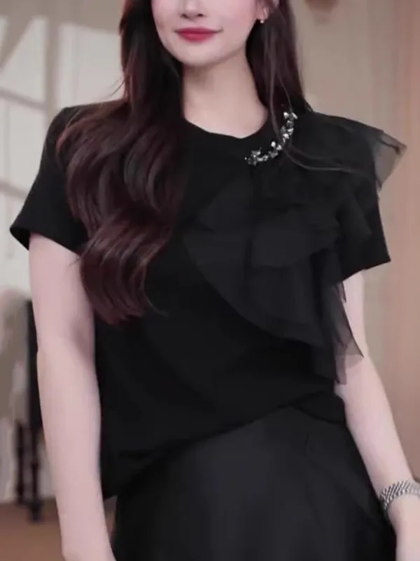 ele-bla-rond-ne-diamant-integre-ort-sve-t-irt-femmes-ete-nouveau-sle-net-patchwork-travail-lourd-design-sens