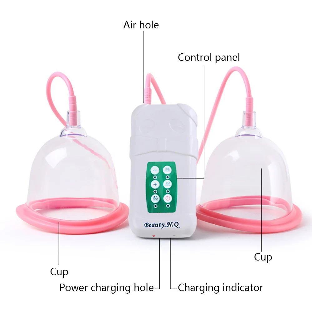 كوب C/D مدلك الثدي الكهربائي، آلة تدليك تطوير الثدي الامتزاز بالفراغ، تعزيز الثدي البدني، جمال الصدر