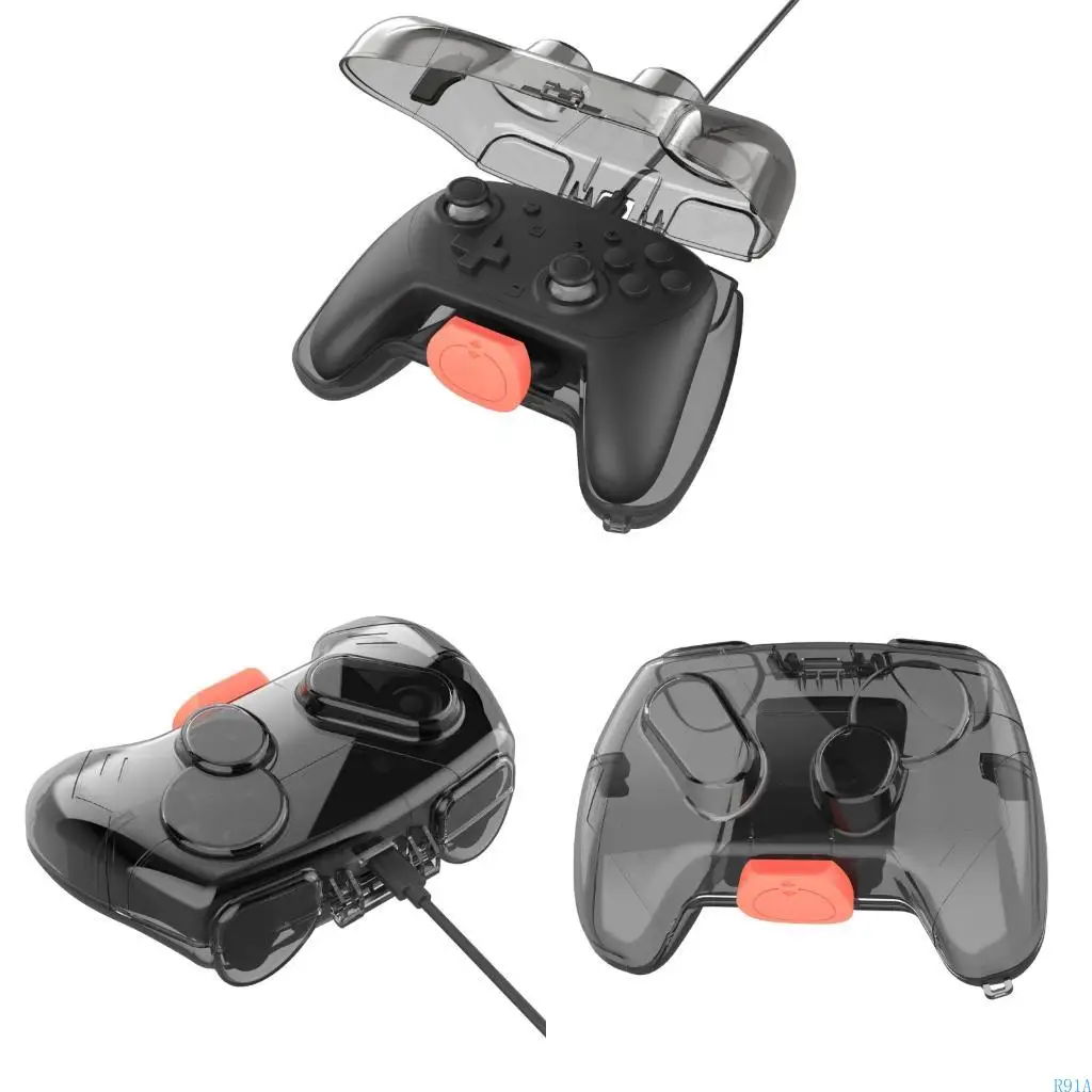 غطاء سكني R91A مقاوم للصدمات مع غطاء مقاوم للموانئ في الخدش لوحدة التحكم NS2 شريحة غطاء شفافية