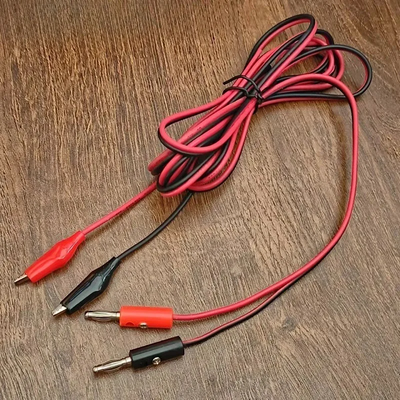 Lab Circuit Test Jumper Lead 22AWG Alligator Clip & Banana Plug Male Female Probe Wire For Power Supply Experimental Wiring